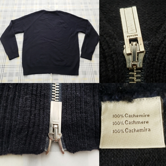‼️SOLD‼️ Vintage Hermes Cashmere Sweater Full Zip - Picture 2 of 16